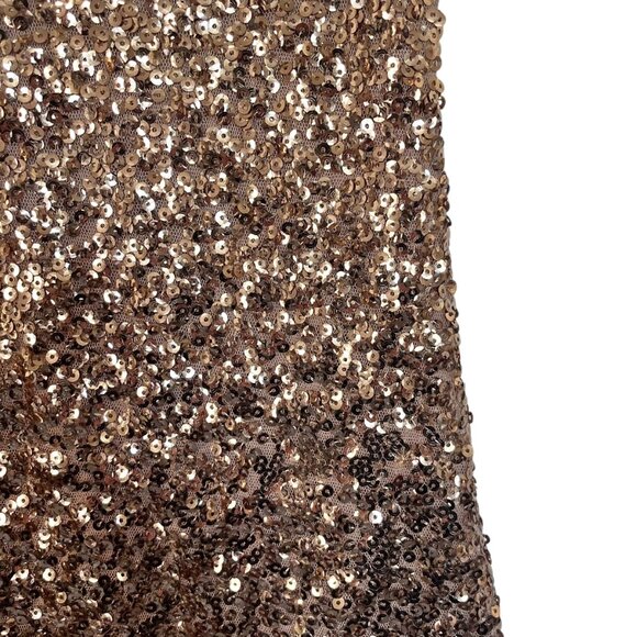 ✨ INC International Concepts Gold Sequin Dress – Size Medium ✨ - Picture 3 of 11